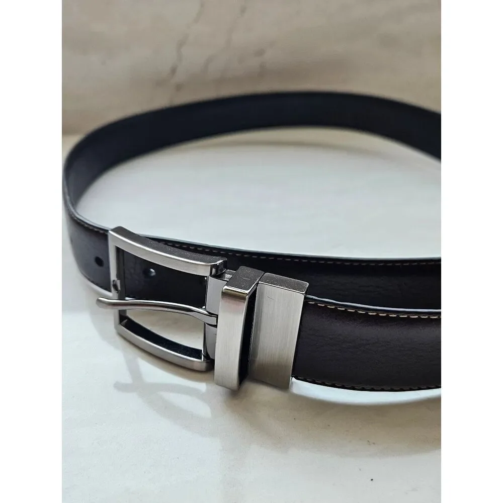 Kirkland Men's Dark Brown Italian Leather Belt Size 36